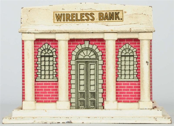 CAST IRON WIRELESS BANK STILL BANK.               