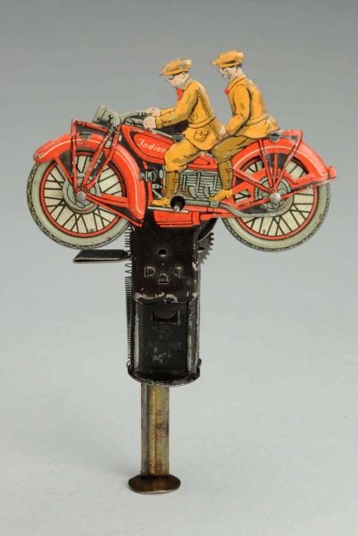 SCARCE GERMAN TIN INDIAN MOTORCYCLE SPARKLER.     