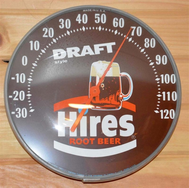 DRAFT HIRES ROOT BEER THERMOMETER.               