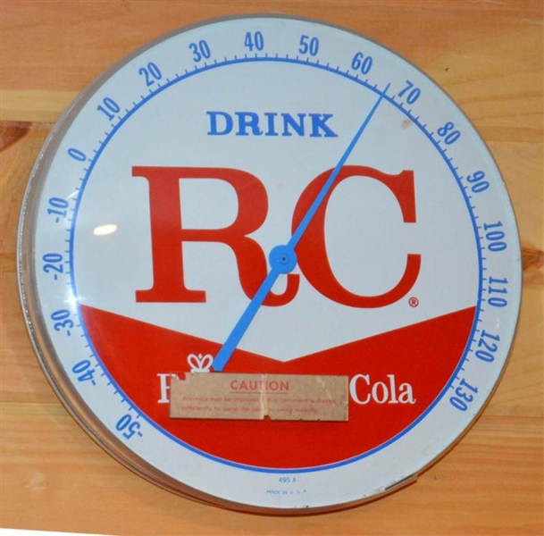 RC COLA THERMOMETER.                              