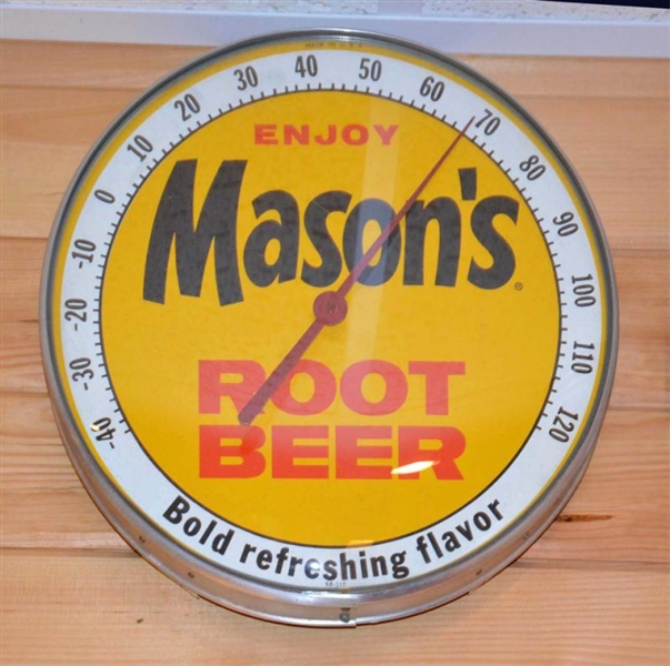 MASONS ROOT BEER THERMOMETER.                    