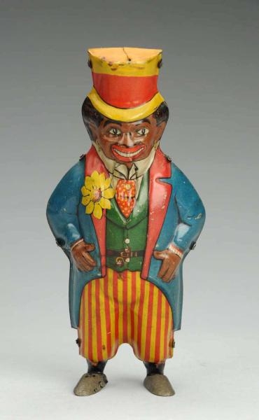 GERMAN TIN LITHO WIND-UP AFRICAN AMERICAN FIGURE. 