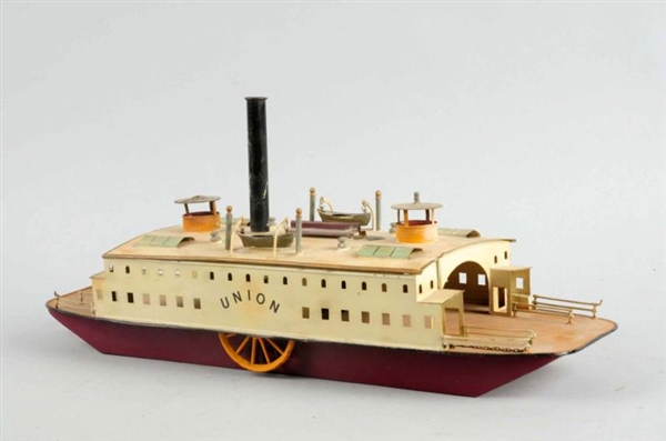 GERMAN BING HAND PAINTED UNION FERRY BOAT TOY.    