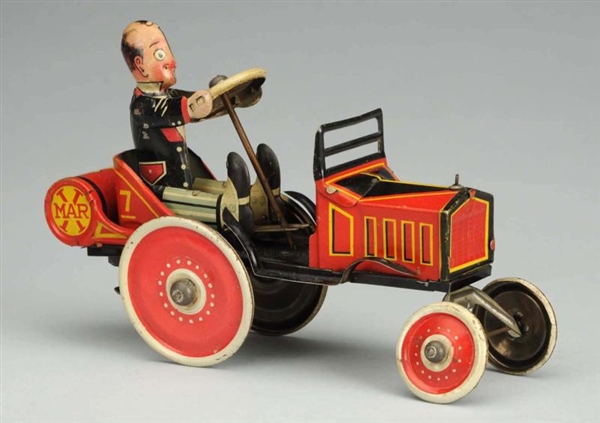 MARX TIN WIND-UP COO-COO CAR WITH BOX.            