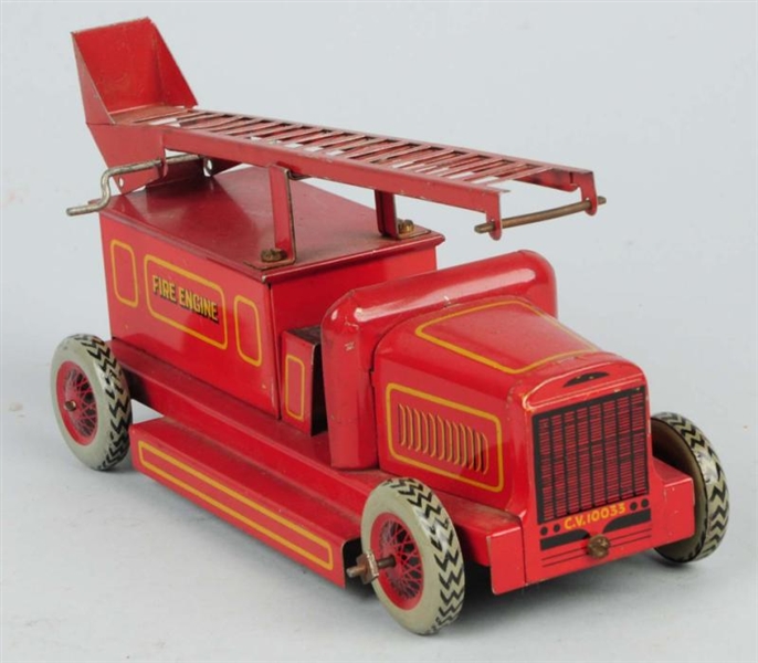 ENGLISH CHAD VALLEY WIND-UP FIRE LADDER TRUCK.    