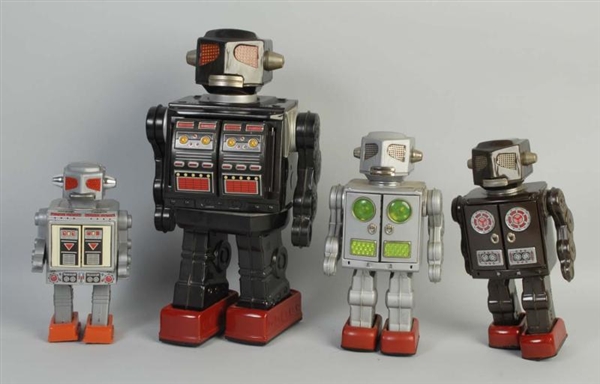 LOT OF 4: JAPANESE TOY ROBOTS.                    