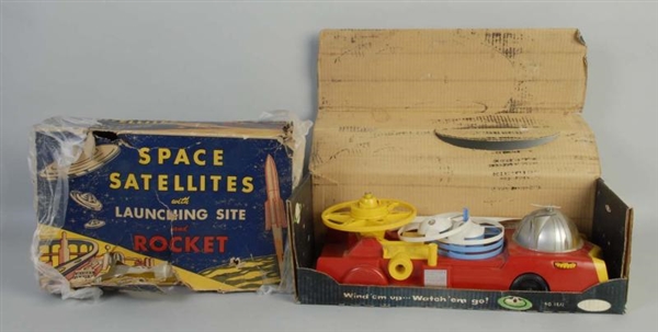 LOT OF 2: AMERICAN MADE VINTAGE SPACE TOY ITEMS.  