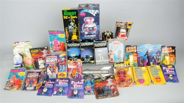 LOT OF 19: ROBOT & SPACE TOYS.                    