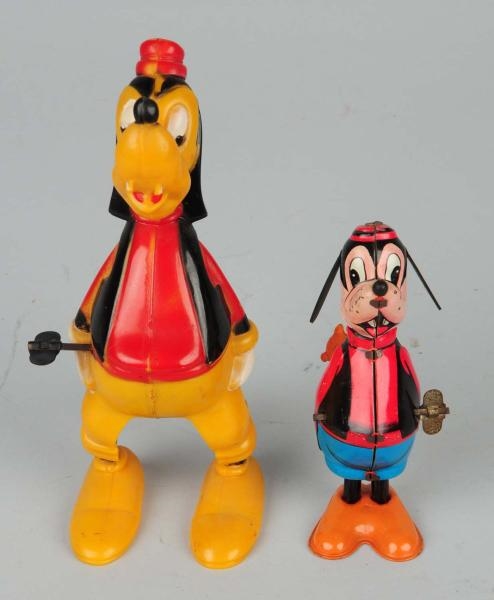 LOT OF 2: GOOFY WIND-UP TOYS.                     