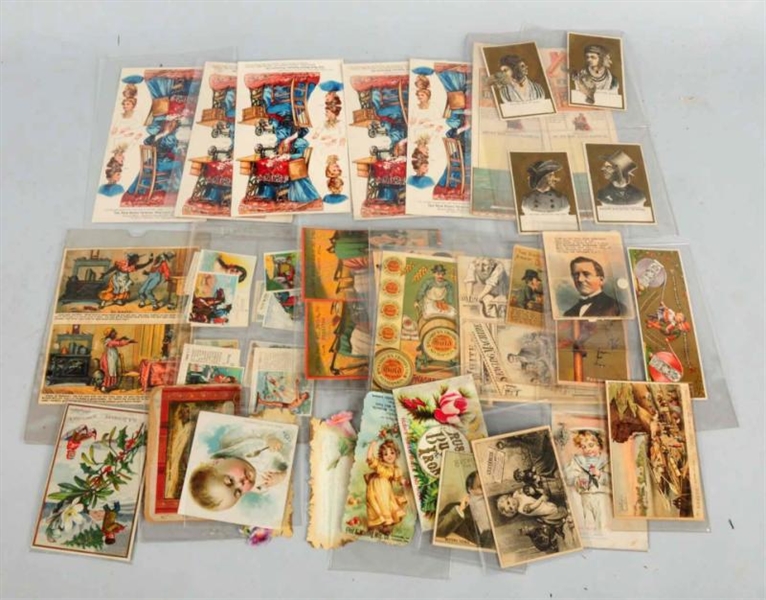 LOT OF EARLY ADVERTISING TRADE CARDS & POST CARDS 