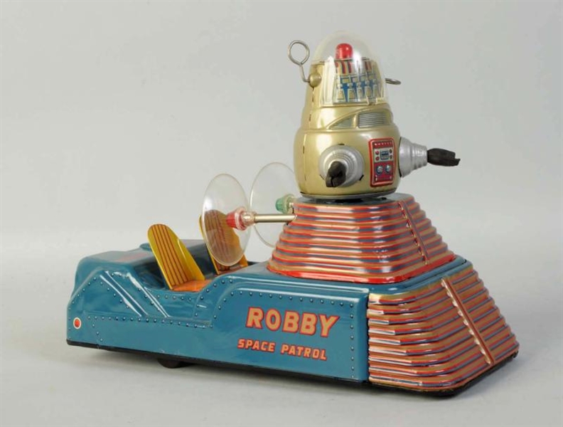 TIN LITHO & PAINTED ROBBY SPACE PATROL.           