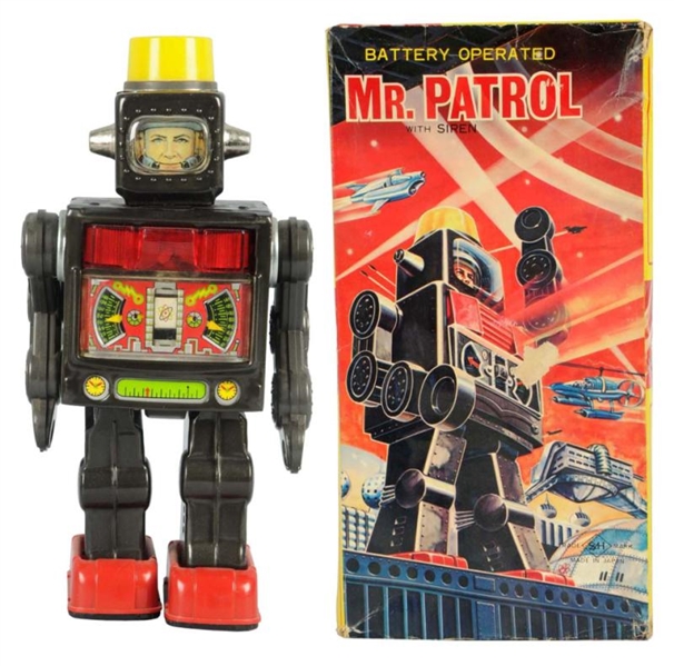 TIN PAINTED & LITHOGRAPH MR. PATROL.              