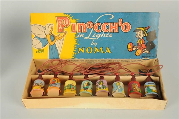 SET OF NOMA PINOCCHIO CHRISTMAS LIGHTS IN BOX.    