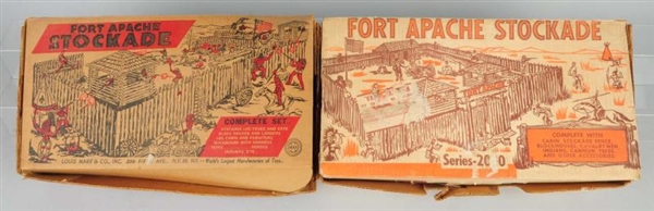 LOT OF 2: FORT APACHE PLAY SETS.                  