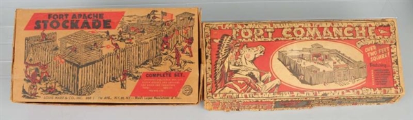 LOT OF 2: MARX INDIAN PLAY SETS.                  