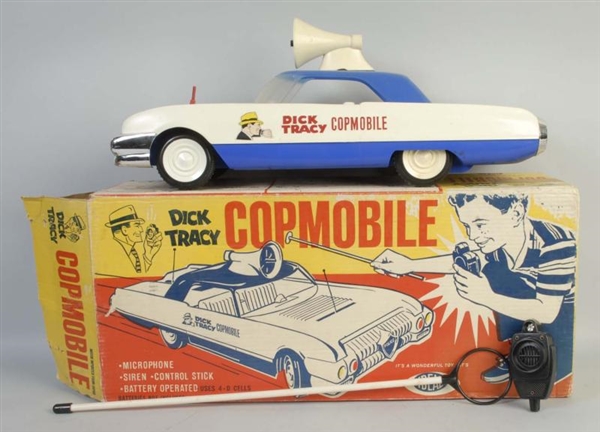 IDEAL PLASTIC DICK TRACEY COP MOBILE.             
