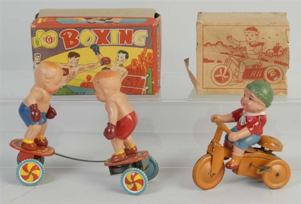 LOT OF 2: VINTAGE CELLULOID TOYS.                 