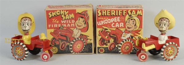 LOT OF 2: MARX WIND UP WHOOPEE CARS.              