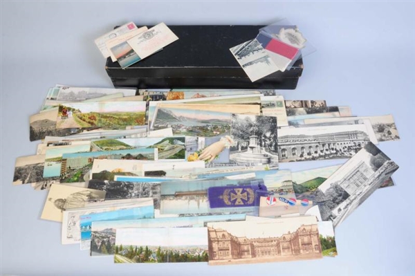 LOT OF 100 PLUS: PANORAMIC & OTHER POSTCARDS.     