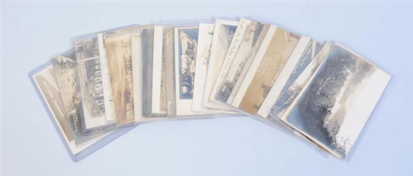 LOT OF 21: REAL PHOTO POSTCARDS OF PENNSYLVANIA.  