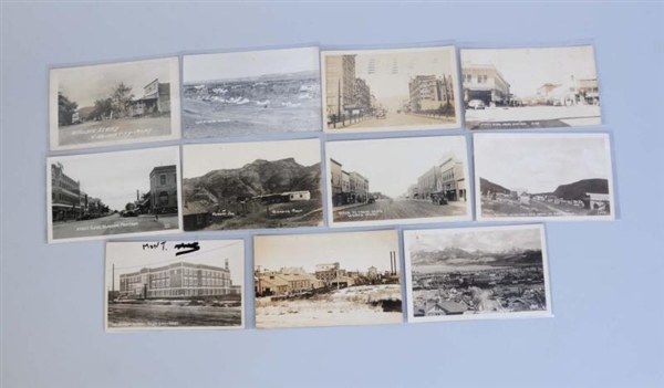 LOT OF 11: REAL PHOTO POSTCARDS OF MONTANA.       