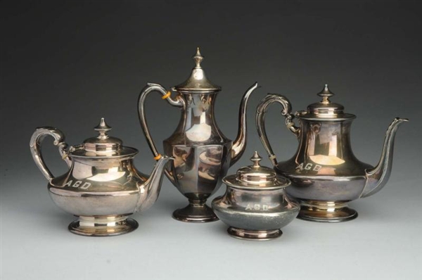AMEICAN SILVER PLATED 3 PIECE TEASET.             