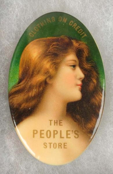 THE PEOPLES STORE POCKET MIRROR.                  