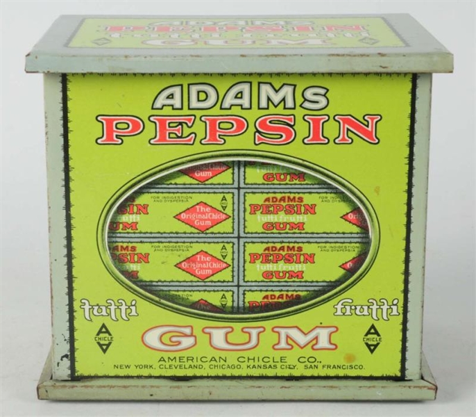 1910-1916 ADAMS GUM TIN DISPLAY BOX.              