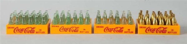 LOT OF 4: COCA-COLA 1950S MINIATURE CASES.        