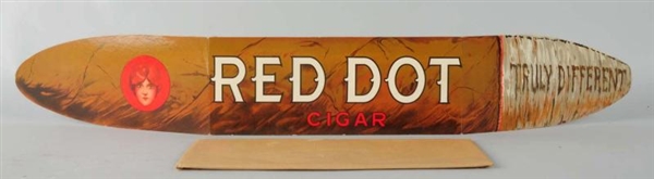 RED DOT CIGAR DIE CUT SIGN.                       