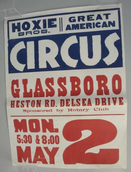 LOT OF 4: EARLIER CIRCUS POSTERS.                 