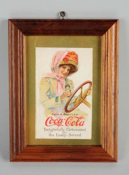 1911 COCA-COLA MOTOR GIRL POST CARD.              