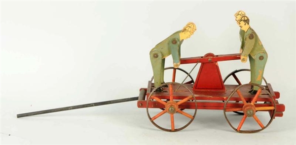 AMERICAN CRANDELL WOODEN HAND CAR TOY.            