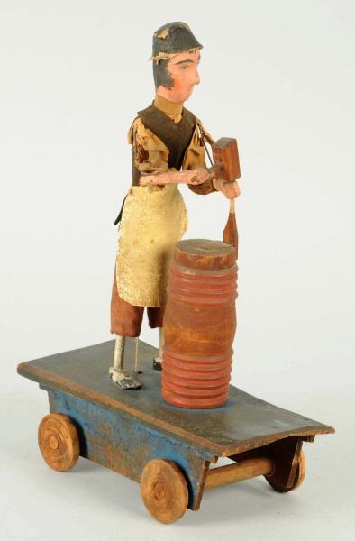 AMERICAN MADE CRANDELL WOODEN BLACKSMITH TOY.     