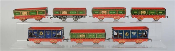 LOT OF 6: LITHOGRAPHED FRAME FREIGHTS.            