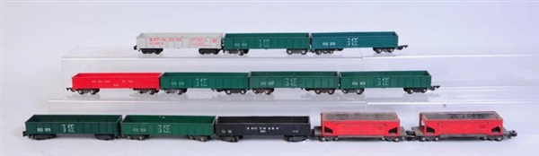 LOT OF 12: ASSORTED PIECES OF ROLLING STOCKS.     