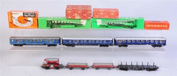 MARKLIN ASSORTED PIECES ROLLING STOCK & BOXES.    