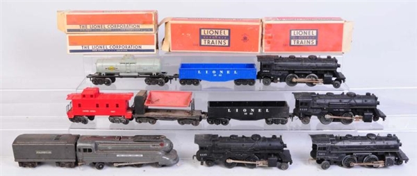 ASSORTED LIONEL SMALL STEAM LOCOMOTIVES.          