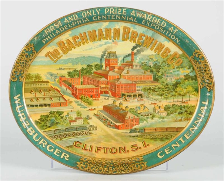 THE BACHMANN BREWING CO. SERVING TRAY.            