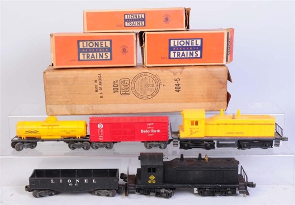 LIONEL NO.610 ERIE, 404 BOX, & OTHERS.            