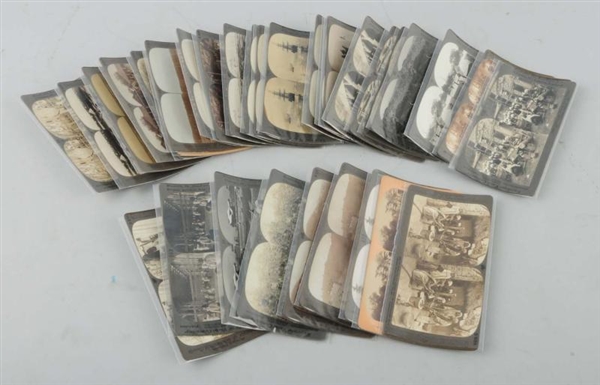 LOT OF 34: FOREIGN FARMING STEREOVIEWS.           