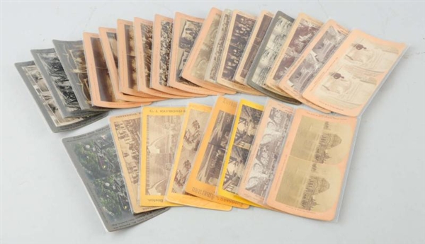 LOT OF 25: STEREOVIEWS EARLY EXPOSITIONS.         