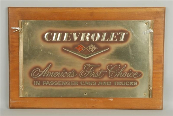 CHEVROLET AMERICAS FIRST CHOICE.                 