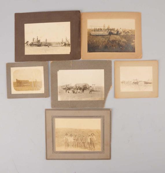LOT OF 6: PHOTOS EARLY FARMING SCENES.            
