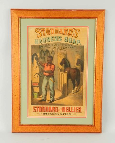 STODDARD HARNESS SOAP ADVERTISING POSTER.         