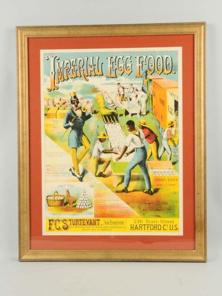 IMPERIAL EGG FOOD ADVERTISING POSTER.             