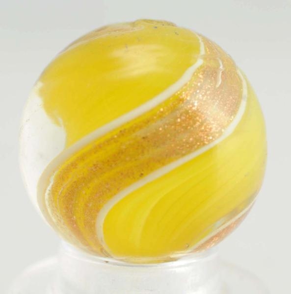 ALL YELLOW RIBBON LUTZ MARBLE.                    