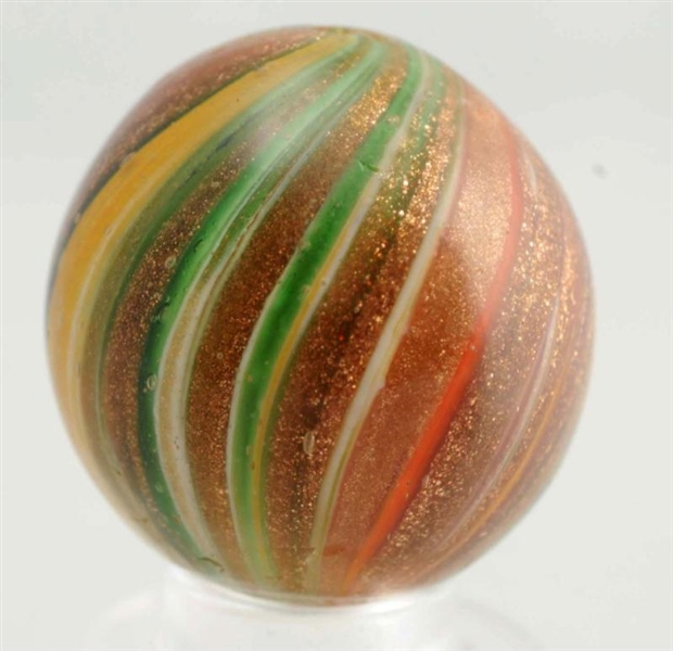 ONIONSKIN MARBLE LOADED WITH LUTZ.                