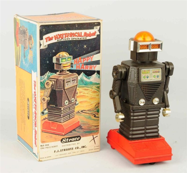 JAPANESE BATTERY OPERATED HYSTERICAL ROBOT.       