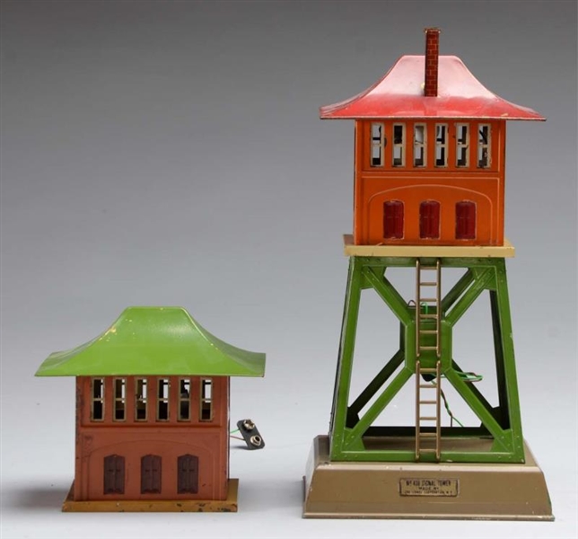 LIONEL 438 SIGNAL TOWER & 092 SIGNAL TOWER.       